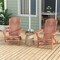 Folding Adirondack Chair Set of 2 with High Backrest and Wide Armrests